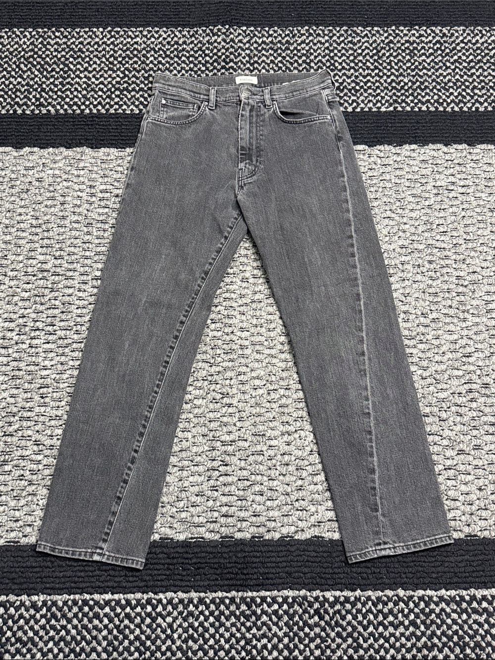 Totême Twisted Seam Jeans Women's 26 Gray High Rise Straight Leg Casual Denim